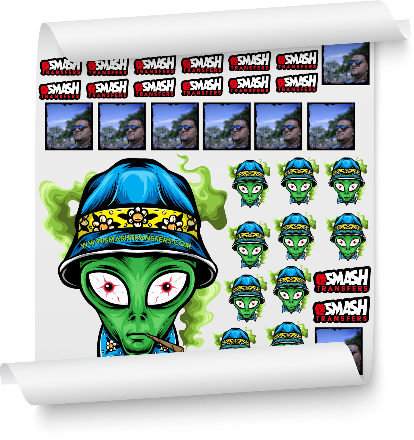 UPLOAD DTF 3D UV SmashSticker GANG SHEETS