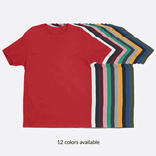 Unisex 100% Polyester T-Shirt: 6 Pack Bundle (Small-3XL)